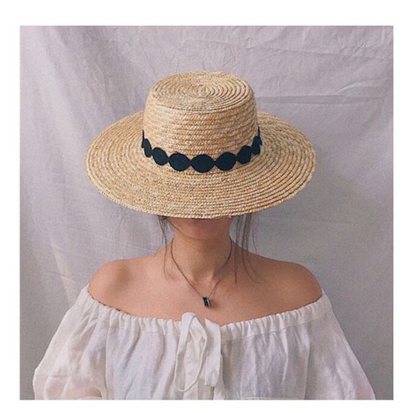 net red with ins summer seaside lace patch big brim straw women's beach sun shading holiday hat, Blue;gray
net red with ins summer seaside lace patch big brim straw women's beach sun shading holiday hat, Blue;gray