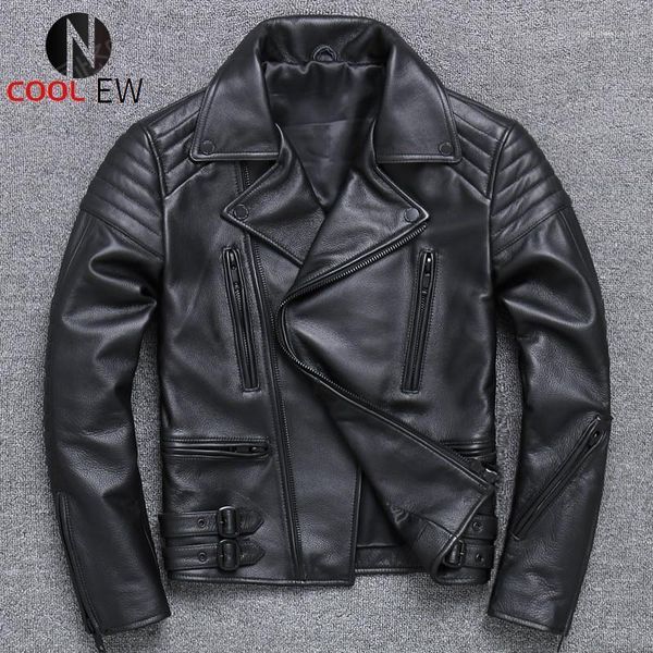 men's leather & faux cow jacket men slim fit motorcycle biker windbreaker genuine plus size 5xl outerwear coat, Black
men's leather & faux cow jacket men slim fit motorcycle biker windbreaker genuine plus size 5xl outerwear coat, Black