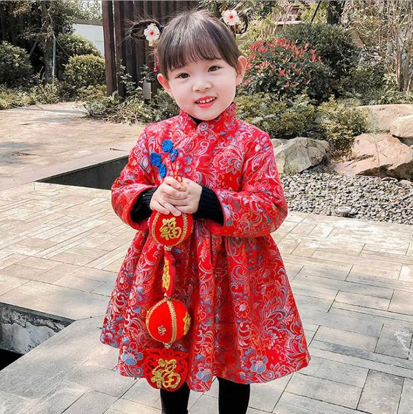 girls qipao chinese new fairy doll dress girls satin quilted dress bow lace hanfu cheongsam dresses annual, Red
girls qipao chinese new fairy doll dress girls satin quilted dress bow lace hanfu cheongsam dresses annual, Red
