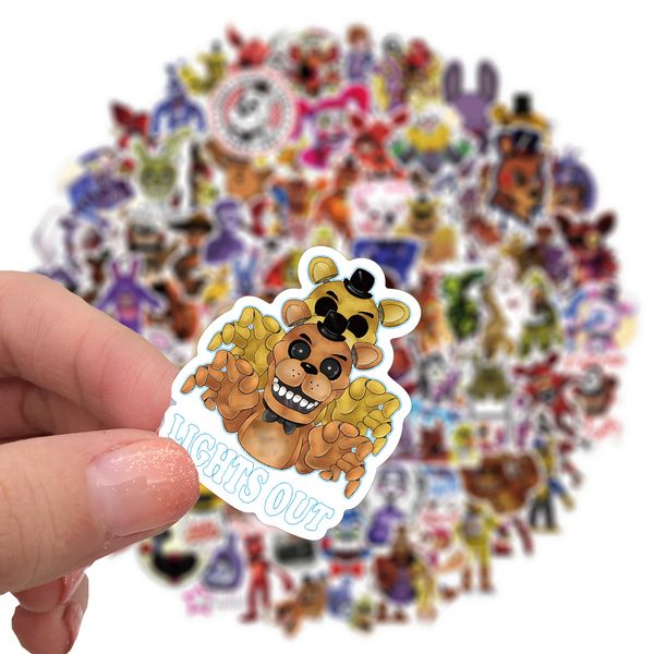 100 pcs mixed horror thriller 5 nights graffiti skateboard stickers for car lappad bicycle motorcycle ps4 phone luggage decal pvc guitar fri
100 pcs mixed horror thriller 5 nights graffiti skateboard stickers for car lappad bicycle motorcycle ps4 phone luggage decal pvc guitar fri