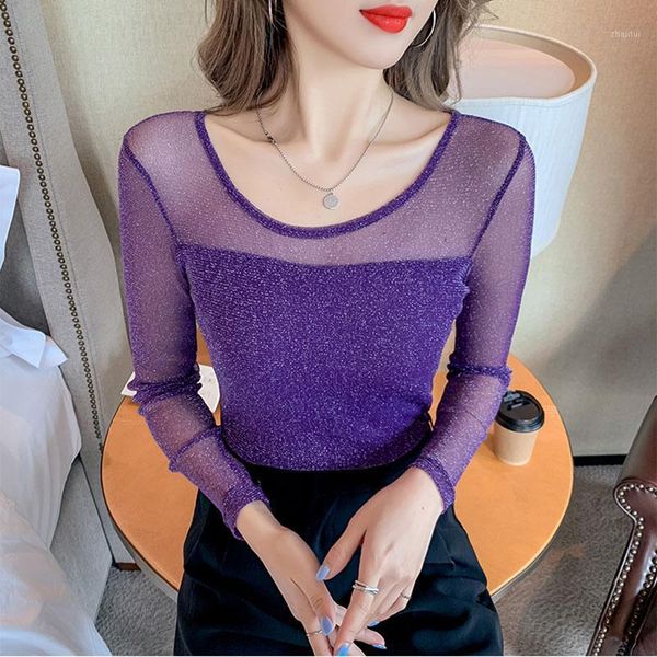 women's blouses & shirts hollow out women 2021 spring autumn o-neck gauze slim blouse long sleeve femme korean all-match base shirt, White
women's blouses & shirts hollow out women 2021 spring autumn o-neck gauze slim blouse long sleeve femme korean all-match base shirt, White