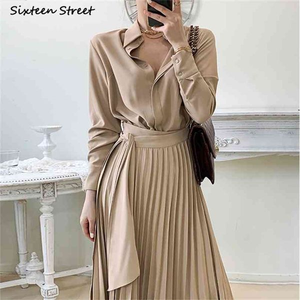khaki vintage long dress woman streetwear high waist gloss shirt office lady spring autumn elegant business es female 210603, Black;gray
khaki vintage long dress woman streetwear high waist gloss shirt office lady spring autumn elegant business es female 210603, Black;gray