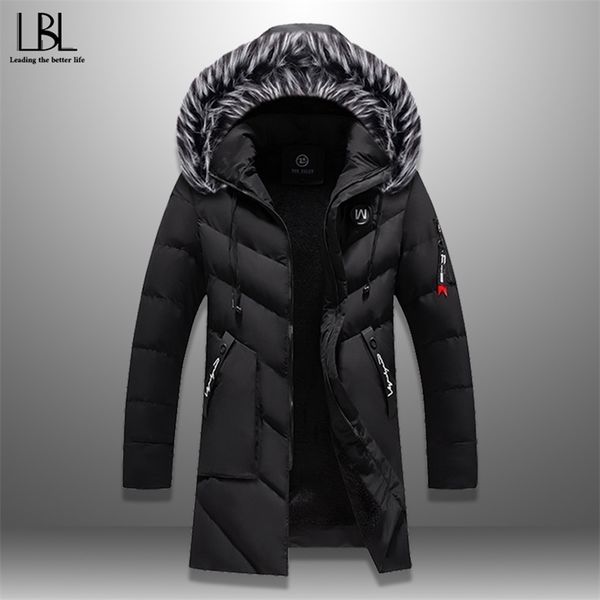 winter parka men's solid jacket arrival thick warm coat long hooded jacket fur collar windproof padded coat fashion men 211204, Black
winter parka men's solid jacket arrival thick warm coat long hooded jacket fur collar windproof padded coat fashion men 211204, Black