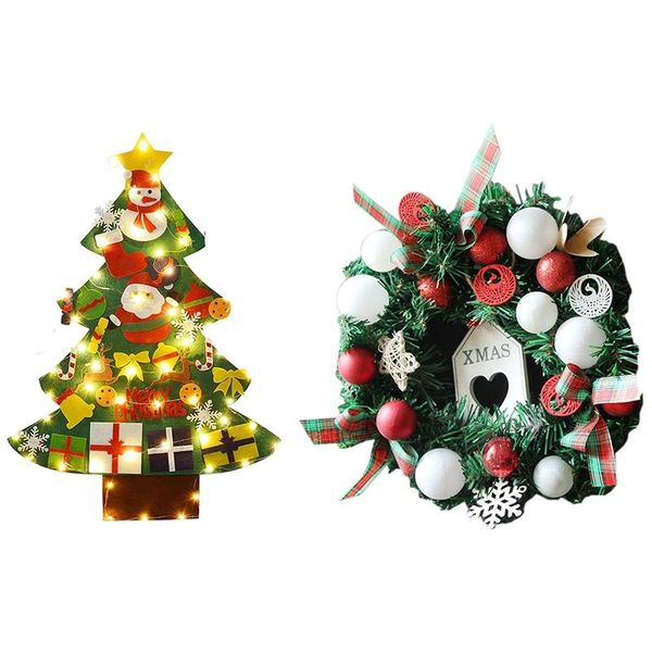 christmas wreath window decoration christmas decorations & felt tree,diy tree with led string lights
christmas wreath window decoration christmas decorations & felt tree,diy tree with led string lights