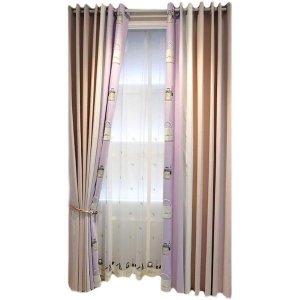 curtain & drapes customized 2021 princess pink stitching nordic simple modern curtains children's room girl bedroom bay window shading
curtain & drapes customized 2021 princess pink stitching nordic simple modern curtains children's room girl bedroom bay window shading