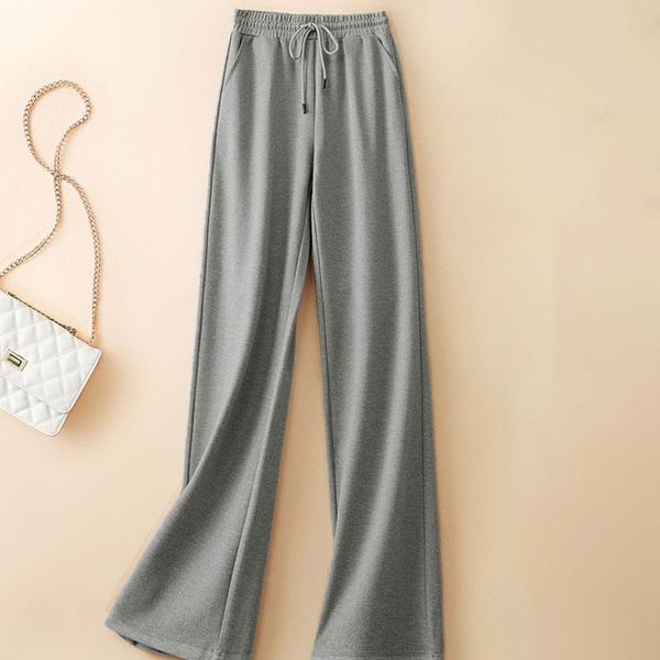 women's pants & capris slacks loose summer soft ice silk ankle-length black wide leg grey women high waisted trousers, Black;white
women's pants & capris slacks loose summer soft ice silk ankle-length black wide leg grey women high waisted trousers, Black;white