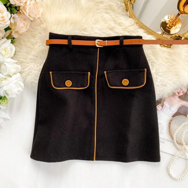 skirts high waist warm winter mini womens short skirt pockets slim casual korean woolen, Black
skirts high waist warm winter mini womens short skirt pockets slim casual korean woolen, Black