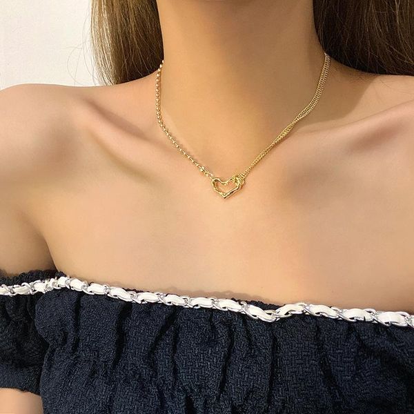 chokers origin summer korean fashion love heart asymmetric pendant necklace for women gold color beaded hollow chain jewellery, Golden;silver
chokers origin summer korean fashion love heart asymmetric pendant necklace for women gold color beaded hollow chain jewellery, Golden;silver