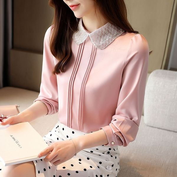 female woman's blouse chiffon long-sleeve shirt with bills shirt solid female blouse plus size pml6, Black
female woman's blouse chiffon long-sleeve shirt with bills shirt solid female blouse plus size pml6, Black