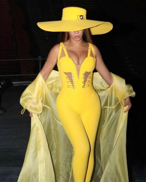 2021 new summer black blue yellow v neckspaghetti strap bodycon jumpsuit celebrity evening party bandage jumpsuits, Black;white
2021 new summer black blue yellow v neckspaghetti strap bodycon jumpsuit celebrity evening party bandage jumpsuits, Black;white