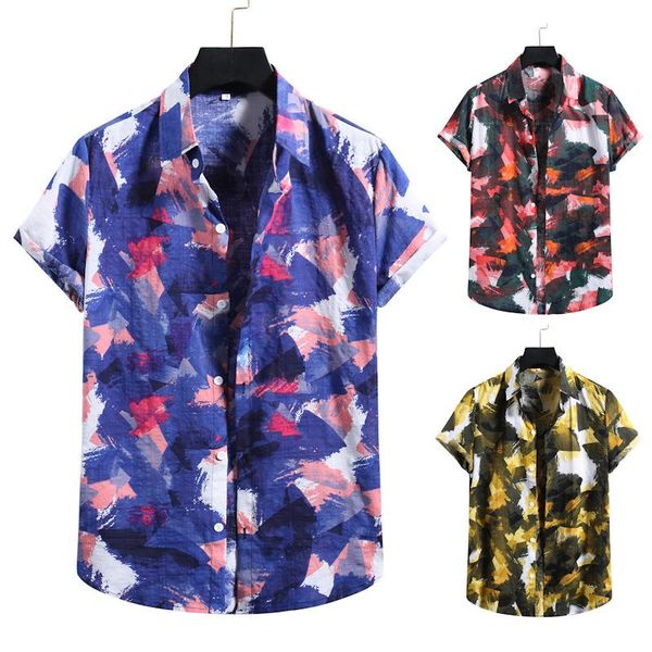 men's casual shirts refreshing shirt fashion floral lapel loose breathable yellow 2021 summer leisure travel comfortable clothing, White;black
men's casual shirts refreshing shirt fashion floral lapel loose breathable yellow 2021 summer leisure travel comfortable clothing, White;black