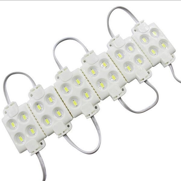 smd5630 5 colors selection 4 leds injection module waterproof ip65, dc12v, high lumens,super bright
smd5630 5 colors selection 4 leds injection module waterproof ip65, dc12v, high lumens,super bright