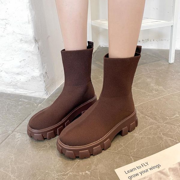 boots women slip on western ankle platform knitted ladies autumn socks for fashion female booties 2021, Black
boots women slip on western ankle platform knitted ladies autumn socks for fashion female booties 2021, Black