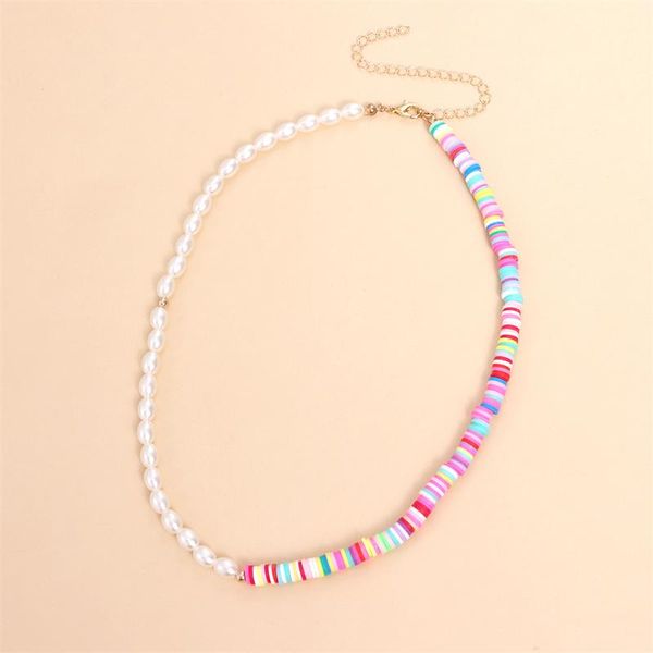 chains fashion light luxury oval half pearl necklace simple cute temperament short 6mm soft pottery women's money jewelry, Silver
chains fashion light luxury oval half pearl necklace simple cute temperament short 6mm soft pottery women's money jewelry, Silver