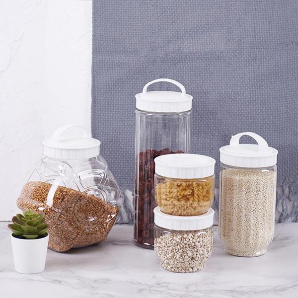 storage bottles & jars 1pc kitchen transparent food container with lids sealing pot cereal grain bean rice sealed plastic milk powder jar
storage bottles & jars 1pc kitchen transparent food container with lids sealing pot cereal grain bean rice sealed plastic milk powder jar