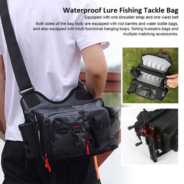 outdoor bags multi-function waterproof zipper fishing bag lure waist pole multi-pocket tackle 25*18*20cm
outdoor bags multi-function waterproof zipper fishing bag lure waist pole multi-pocket tackle 25*18*20cm
