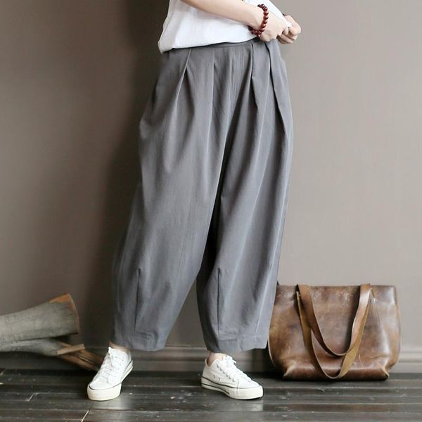 women's pants & capris women autumn loose elastic waist cotton ladies solid color vintage casual trousers female spring fall retro, Black;white
women's pants & capris women autumn loose elastic waist cotton ladies solid color vintage casual trousers female spring fall retro, Black;white
