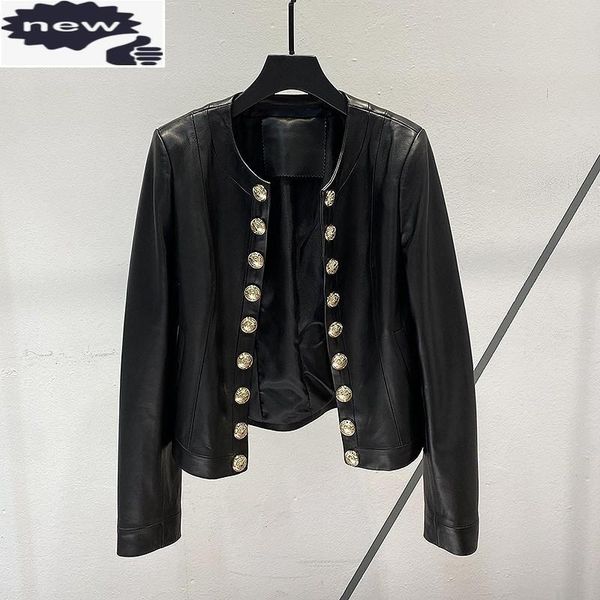 women's leather & faux real sheepskin coat office ladies elegant cardigan jacket 2021 women slim fit o-neck genuine short jacke, Black
women's leather & faux real sheepskin coat office ladies elegant cardigan jacket 2021 women slim fit o-neck genuine short jacke, Black