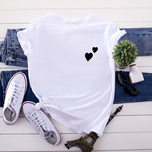 and women fshion heart mens t shirt print ladies vouge short sleeve casual harajuku graphic tee, White;black
and women fshion heart mens t shirt print ladies vouge short sleeve casual harajuku graphic tee, White;black