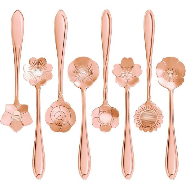 16 pcs set stainless steel flower coffee spoon dessert sugar ice cream stirring milkshake spoon set for tableware kitchen ca
16 pcs set stainless steel flower coffee spoon dessert sugar ice cream stirring milkshake spoon set for tableware kitchen ca