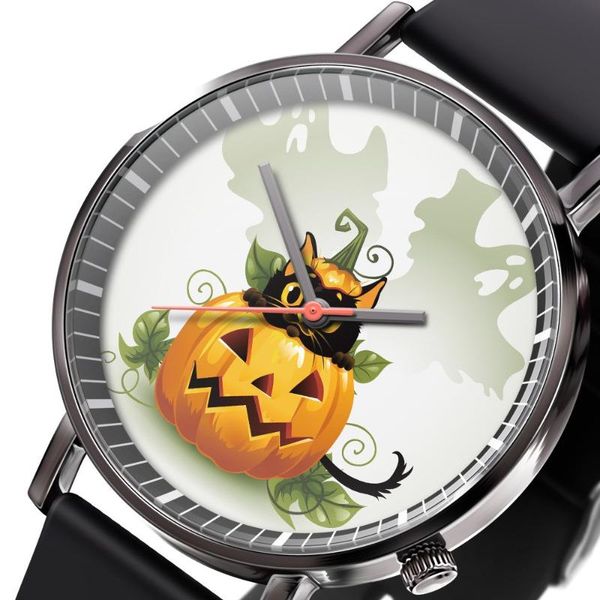 wristwatches obawa halloween pumpkin black cat watch for male and female fashion trend shell all-match men women wrist gifts, Slivery;brown
wristwatches obawa halloween pumpkin black cat watch for male and female fashion trend shell all-match men women wrist gifts, Slivery;brown