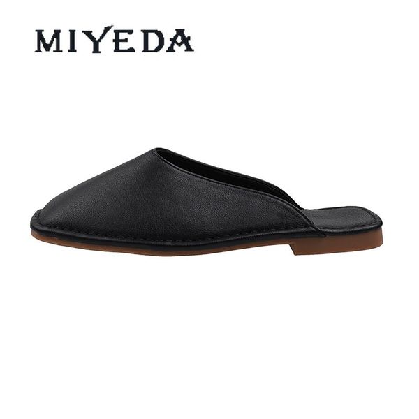 miyeda women close toe sandals concise summer low heel female slippers beach shallow solid black office ladies flats
miyeda women close toe sandals concise summer low heel female slippers beach shallow solid black office ladies flats