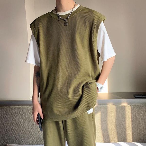 men's vests spring korean sweater vest fashion casual pullover men streetwear loose o-neck mens m-3xl, Black;white
men's vests spring korean sweater vest fashion casual pullover men streetwear loose o-neck mens m-3xl, Black;white
