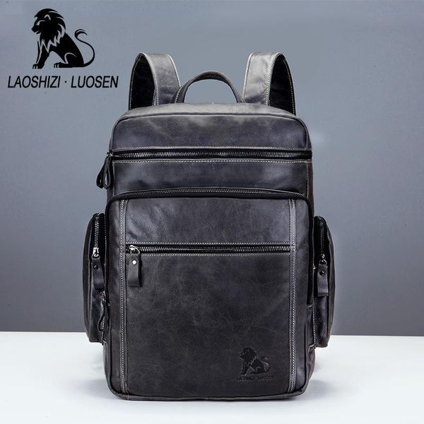 backpack laoshizi genuine leather men for teenage school bags male travel multifunction rucksack lapbackpacks
backpack laoshizi genuine leather men for teenage school bags male travel multifunction rucksack lapbackpacks