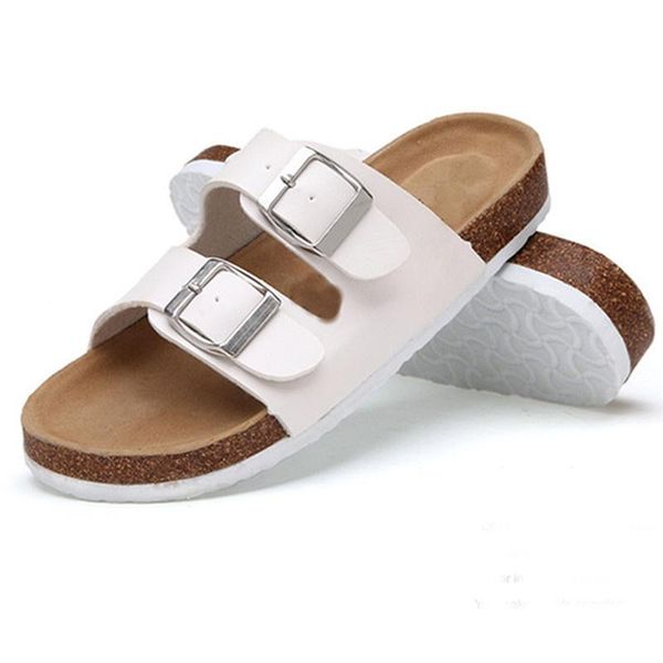 sandals summer women cork casual beach double buckle strap slides shoe outside nubuck leather slip on male couple shoes, Black
sandals summer women cork casual beach double buckle strap slides shoe outside nubuck leather slip on male couple shoes, Black