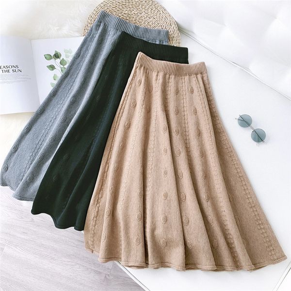 design jacquard knitted skirt women korean fashion warm a-line skirts autumn winter warm casual loose high waist skirt, White;black
design jacquard knitted skirt women korean fashion warm a-line skirts autumn winter warm casual loose high waist skirt, White;black