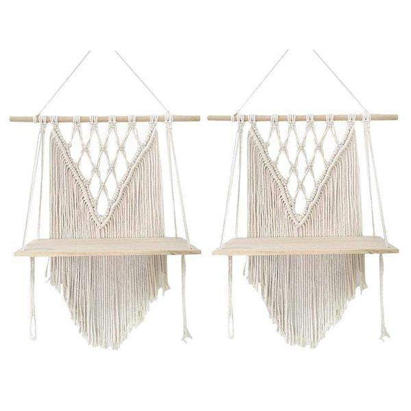 other home decor 2pcs macrame wall hanging shelf,boho style planters hanging,tapestry shelf floating
other home decor 2pcs macrame wall hanging shelf,boho style planters hanging,tapestry shelf floating