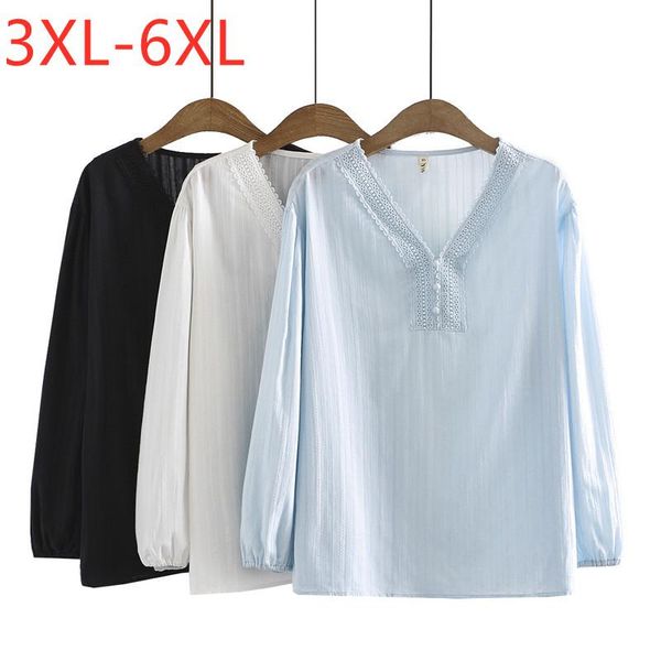 plus size t-shirt 2021 ladies spring autumn for women large blouse long sleeve cotton black blue v-neck shirt 3xl 4xl 5xl 6xl
plus size t-shirt 2021 ladies spring autumn for women large blouse long sleeve cotton black blue v-neck shirt 3xl 4xl 5xl 6xl