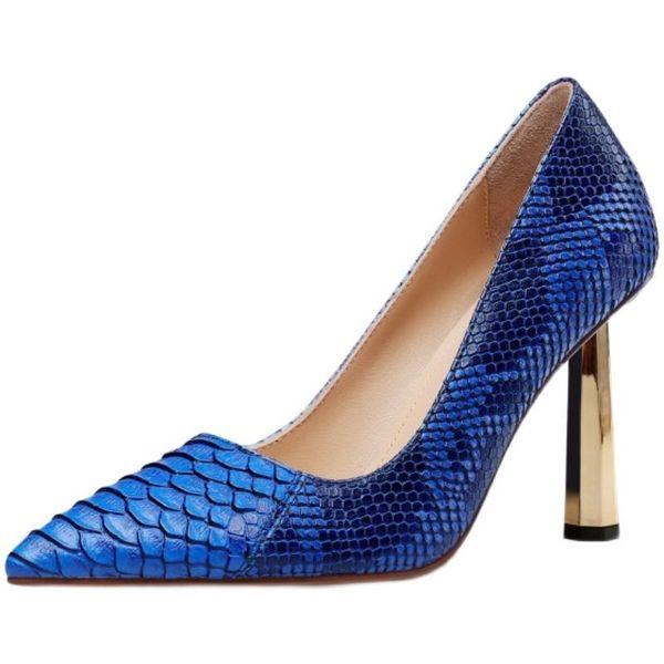 dress shoes french woman 3d embossed snake leather gold spike high heels white blue red pointed toe 9 cm metal pumps, Black
dress shoes french woman 3d embossed snake leather gold spike high heels white blue red pointed toe 9 cm metal pumps, Black