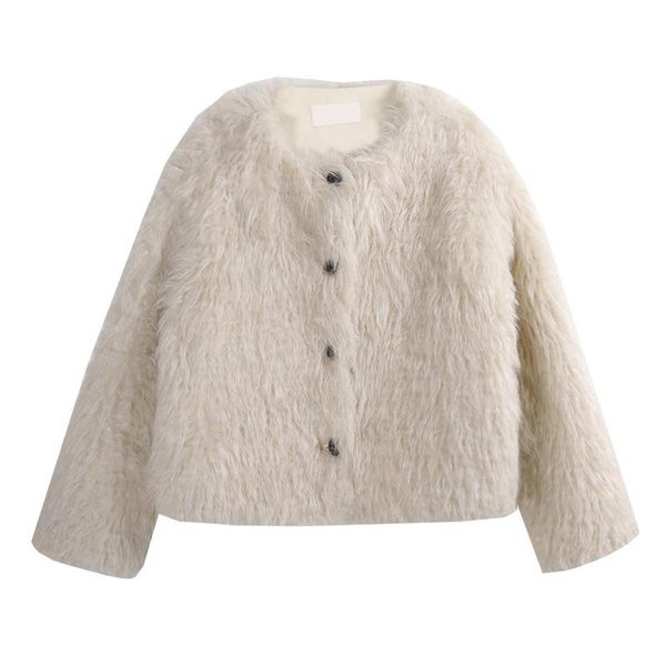 women's fur & faux autumn winter women lamb hair short coat ladies warm round neck jacket teddy furry woman, Black
women's fur & faux autumn winter women lamb hair short coat ladies warm round neck jacket teddy furry woman, Black