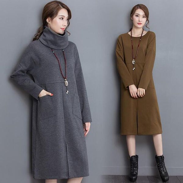 casual dresses 2021 thickening long sleeve winterdress,fashion brief turtleneck dress,plus size s-5xl 6xl autunm black, Black;gray
casual dresses 2021 thickening long sleeve winterdress,fashion brief turtleneck dress,plus size s-5xl 6xl autunm black, Black;gray