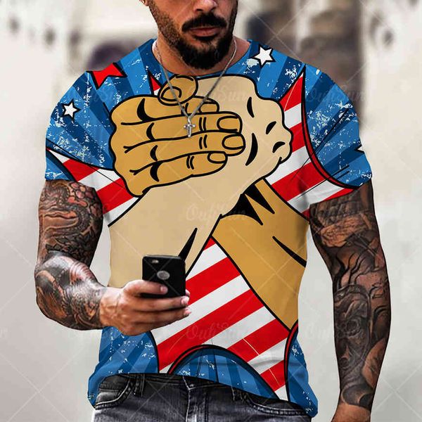 short sve men's 3d t-shirt us flag handshake digital print casual street sports 3d t-shirt nzkz, White;black
short sve men's 3d t-shirt us flag handshake digital print casual street sports 3d t-shirt nzkz, White;black