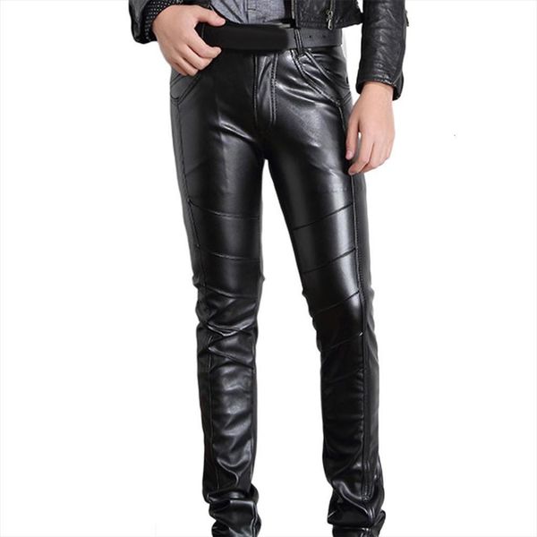leather solid color rock stage women pants suit fashion high elastic street pu, Black
leather solid color rock stage women pants suit fashion high elastic street pu, Black