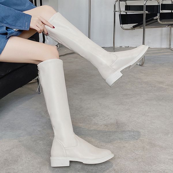 2021 new autumn winter knee high leather boots women comfortable low heel shoes woman waterproof long riding boot lady kwim, Black
2021 new autumn winter knee high leather boots women comfortable low heel shoes woman waterproof long riding boot lady kwim, Black