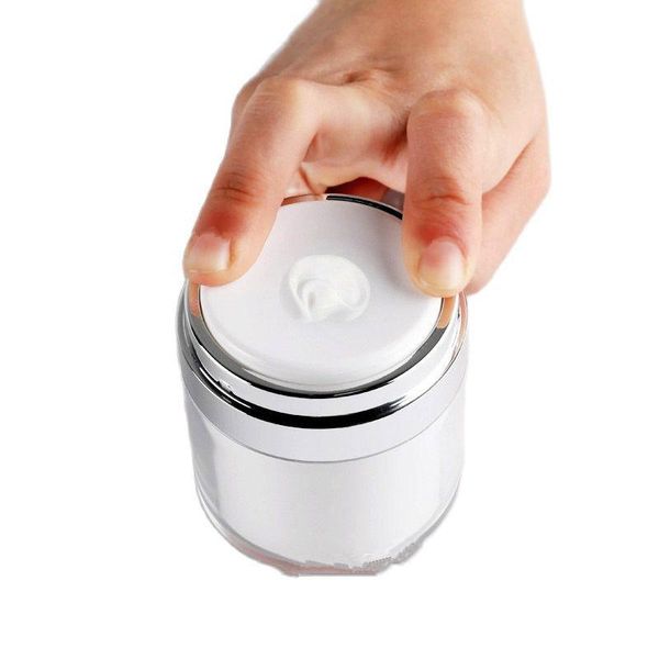 storage bottles & jars 30g 50g airless container jar with press pump for moisturiser cosmetic acrylic cream refillable vacuum bottle
storage bottles & jars 30g 50g airless container jar with press pump for moisturiser cosmetic acrylic cream refillable vacuum bottle