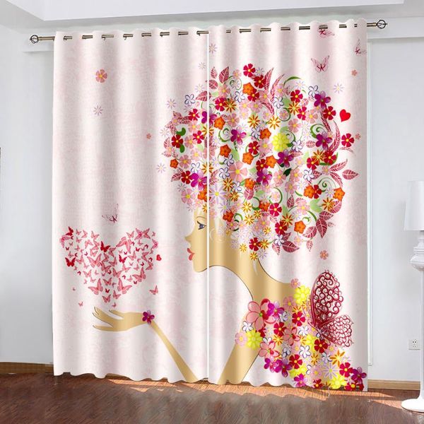 curtain & drapes romantic flower female 3d printing bedroom living room shade custom suit with hook accessories
curtain & drapes romantic flower female 3d printing bedroom living room shade custom suit with hook accessories