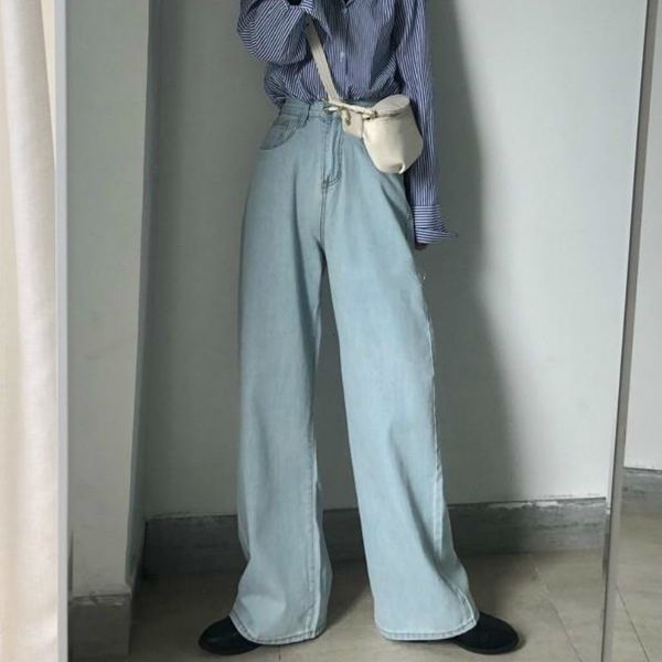 women's jeans women all-match loose blue washed high waist wide leg trousers bf casual boyfriend jean daily large size 5xl autumn
women's jeans women all-match loose blue washed high waist wide leg trousers bf casual boyfriend jean daily large size 5xl autumn