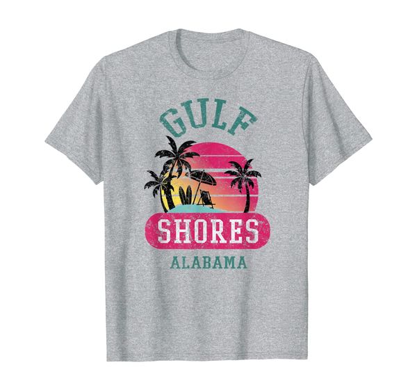 retro cool gulf shores original alabama beach graphic design t-shirt, White;black
retro cool gulf shores original alabama beach graphic design t-shirt, White;black