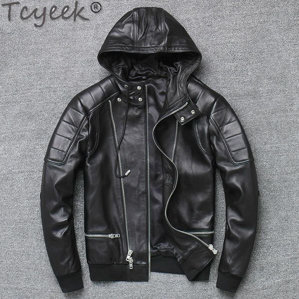 men's leather & faux tcyeek mens jacket 100% real sheepskin coat men clothes 2021 hat short full slim casual spring autumn shy006 pph10, Black
men's leather & faux tcyeek mens jacket 100% real sheepskin coat men clothes 2021 hat short full slim casual spring autumn shy006 pph10, Black
