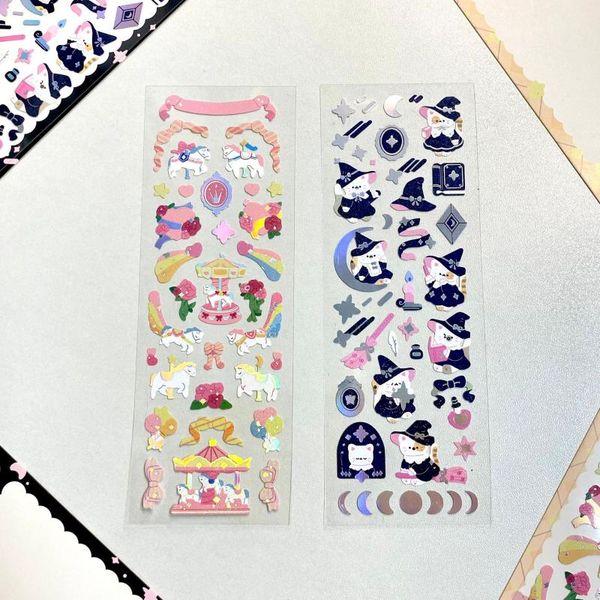 gift wrap ins halloween magic cat carousel laser stickers diy scrapbook junk journal diary po mobile phone computer sticker
gift wrap ins halloween magic cat carousel laser stickers diy scrapbook junk journal diary po mobile phone computer sticker