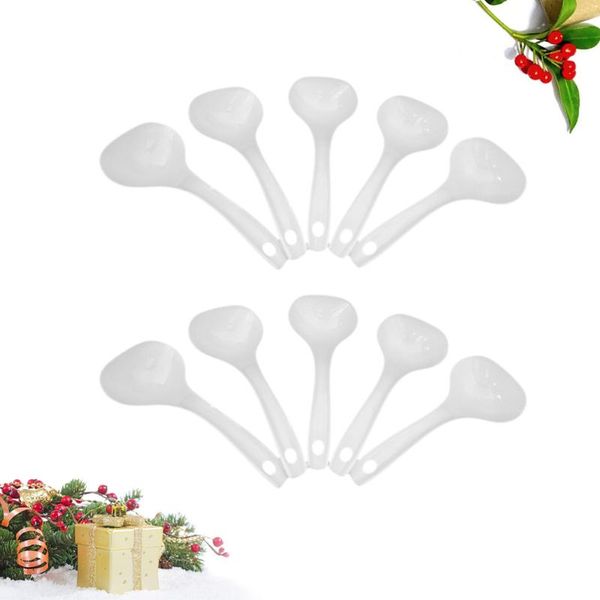 spoons 10pcs long handle soup scoop kitchen ladles flour spoon for eating porridge (white)
spoons 10pcs long handle soup scoop kitchen ladles flour spoon for eating porridge (white)