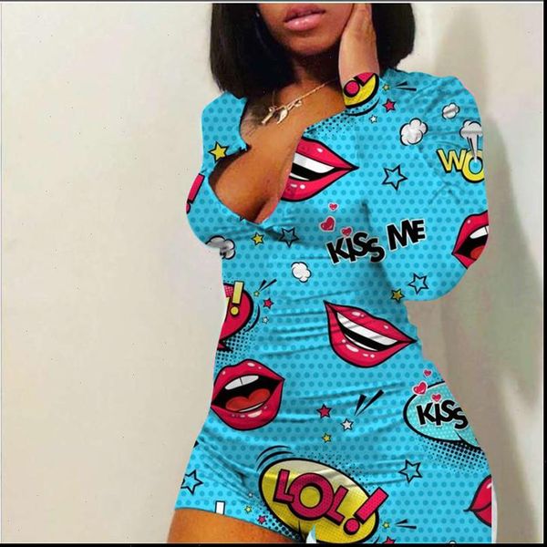 2021 women v neck bodycon sleepwear jumpsuit bodysuit shorts romper bodysuit leotard long sleeve lips print button bodysuit, Black;white
2021 women v neck bodycon sleepwear jumpsuit bodysuit shorts romper bodysuit leotard long sleeve lips print button bodysuit, Black;white