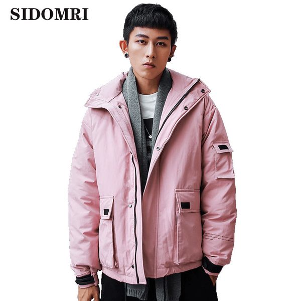 ins ales men down-jacket white down duck winter new trendy patchwork color hoodies thick down jacket coats oversize, Black
ins ales men down-jacket white down duck winter new trendy patchwork color hoodies thick down jacket coats oversize, Black