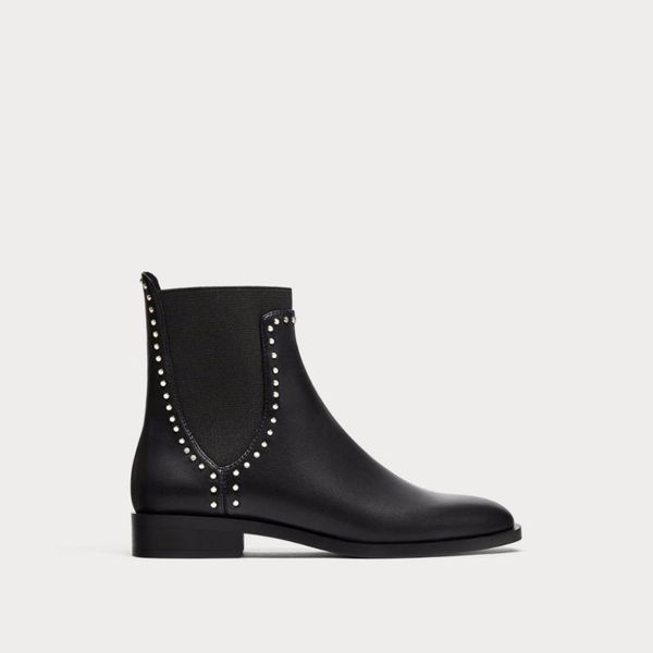 boots winter female spring and autumn elastic band rivet square with rubber sole single ankle high heel, Black
boots winter female spring and autumn elastic band rivet square with rubber sole single ankle high heel, Black