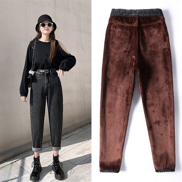 jeans woman winter thicken harem pants mom solid high waist fleeces denim trousers casual warm slim black bootcuts 210202, Blue
jeans woman winter thicken harem pants mom solid high waist fleeces denim trousers casual warm slim black bootcuts 210202, Blue
