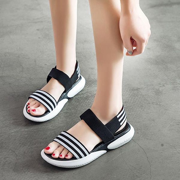 sandals black white stretch fabric peep-toe summer hollow out flat outdoor fashion women beach shoes non-slip roman
sandals black white stretch fabric peep-toe summer hollow out flat outdoor fashion women beach shoes non-slip roman